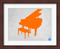 Framed Orange Piano
