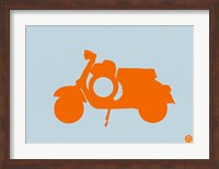 Framed Orange Scooter