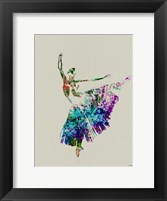Framed Ballerina Watercolor 5