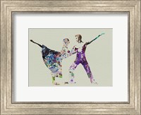 Framed Ballet Watercolor 2A
