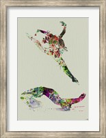 Framed Ballet Watercolor 3A