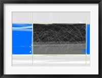 Framed Abstract Blue and Grey