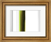 Framed Abstract Green on White