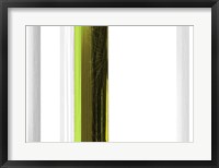 Framed Abstract Green on White