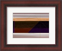 Framed Abstract Brown and Yellow