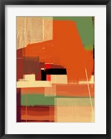 Green and Brown Abstract 4 Framed Print