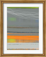 Framed Abstract Orange Stripe1
