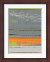 Framed Abstract Orange Stripe1