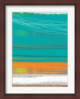 Framed Abstract Orange Stripe2