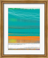 Framed Abstract Orange Stripe2