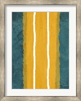 Framed Green and Yellow Abstract Theme 2