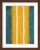 Framed Green and Yellow Abstract Theme 2