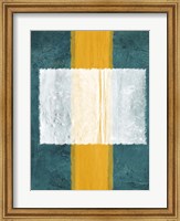 Framed Green and Yellow Abstract Theme 3