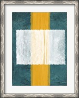 Framed Green and Yellow Abstract Theme 3