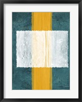 Green and Yellow Abstract Theme 3 Framed Print