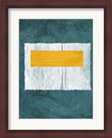 Framed Green and Yellow Abstract Theme 4