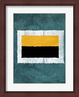 Framed Green and Yellow Abstract Theme 5