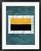 Green and Yellow Abstract Theme 5 Framed Print