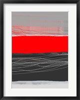 Framed Abstract Stripe Theme Red