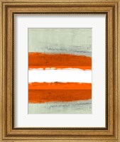 Framed Abstract Stripe Theme White