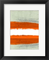 Framed Abstract Stripe Theme White