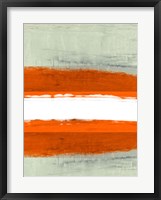 Framed Abstract Stripe Theme White