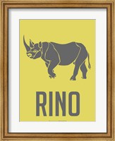 Framed Rhino Grey