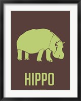 Framed Hippo Green
