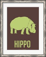 Framed Hippo Green