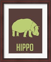 Framed Hippo Green