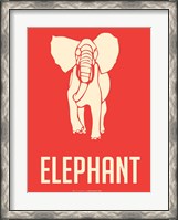 Framed Elephant White