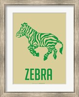 Framed Zebra Green