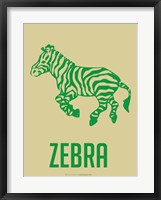 Framed Zebra Green