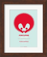Framed Red Porcupine Multilingual