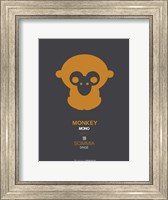 Framed Orange Monkey Multilingual
