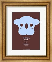 Framed Blue Koala Multilingual