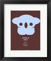 Framed Blue Koala Multilingual