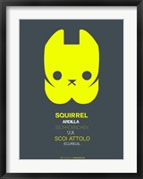 Framed Yellow Squirrel Multilingual