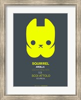 Framed Yellow Squirrel Multilingual