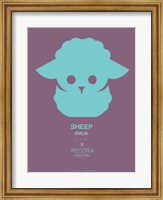 Framed Green Sheep Multilingual
