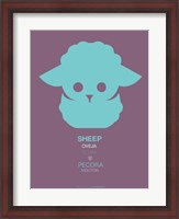 Framed Green Sheep Multilingual