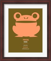 Framed Pink Frog Multilingual