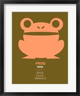 Framed Pink Frog Multilingual