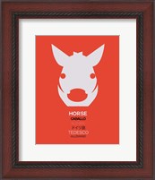 Framed White Horse Multilingual