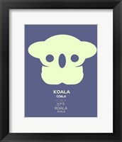Framed Yellow Koala  Multilingual