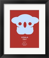 Framed Purple Koala Multilingual