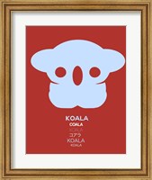Framed Purple Koala Multilingual