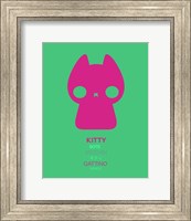 Framed Pink Kitty Multilingual