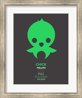Framed Green Chick Multilingual 1