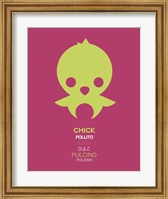 Framed Green Chick Multilingual 2